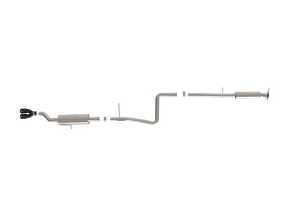 aFe Takeda Series 2 1/2in 304 SS Cat-Back | Ford Fiesta (14-19) L4-1.6L w/ Black Tip (49-33134-B)