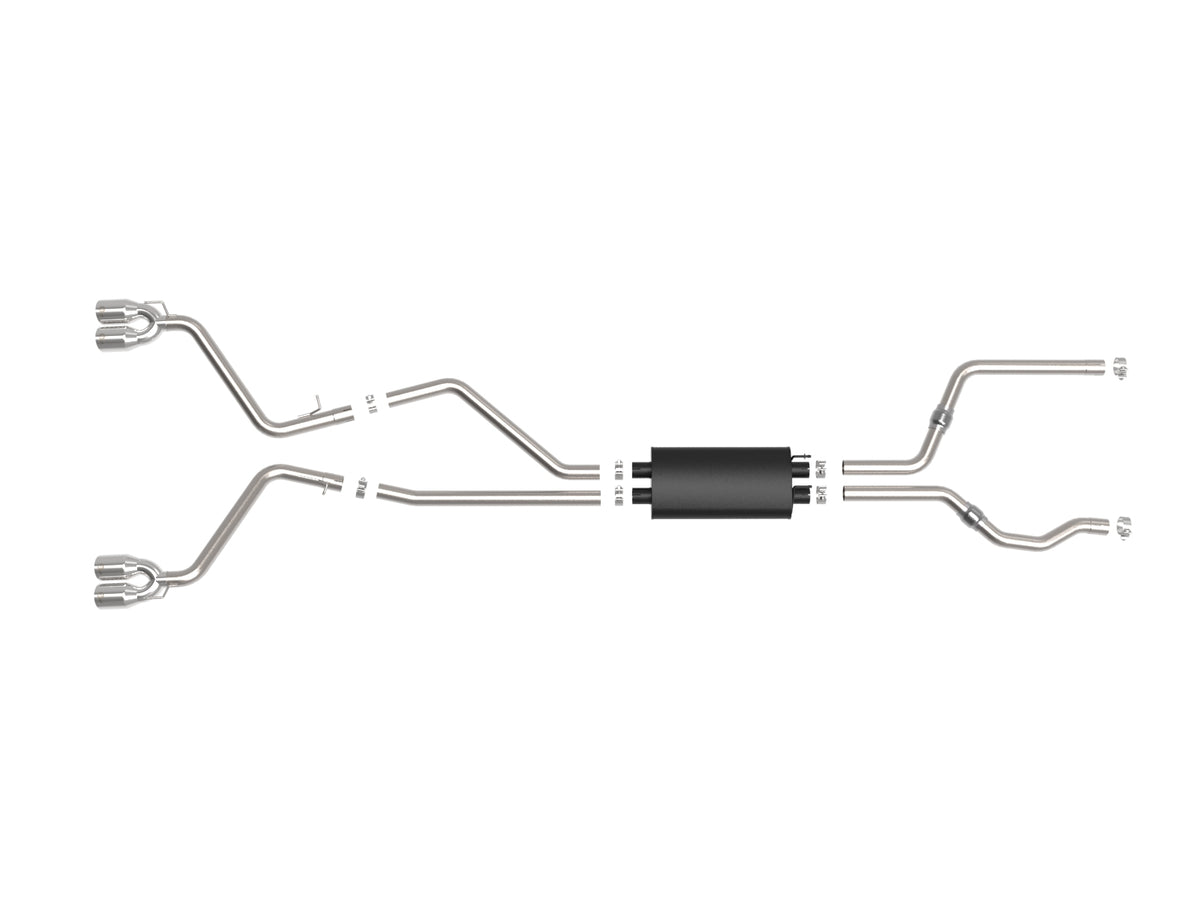 aFe MACH Force-Xp 2.5in SS Cat-Back Exhaust w/ Polished Tip | Ford Explorer (20-22) (49-33139-P)
