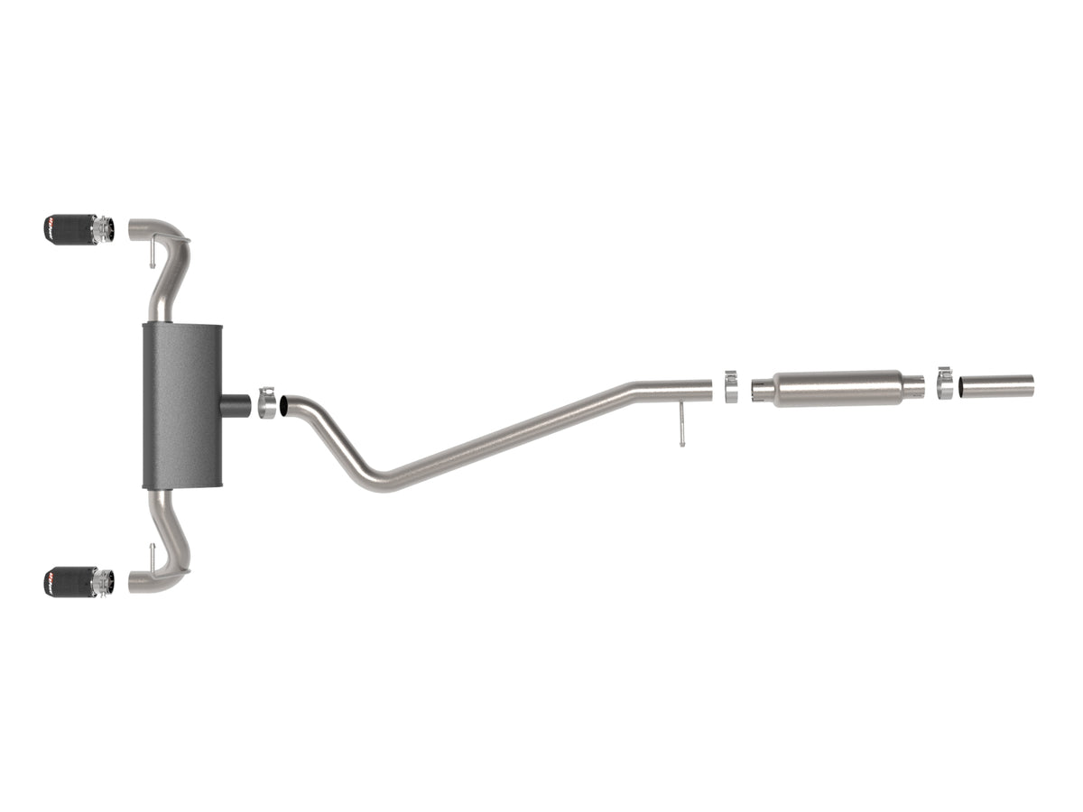 aFe 2.5in SS Vulcan Cat-Back Exhaust | Ford Bronco Sport (21-23) (49-33142-C)