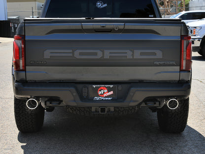 aFe Vulcan Series 3-3.5in SS Cat-Back Exhaust w/Dual 4.5in Tips | Ford F-150 Raptor (21-24) (49-33151-P)