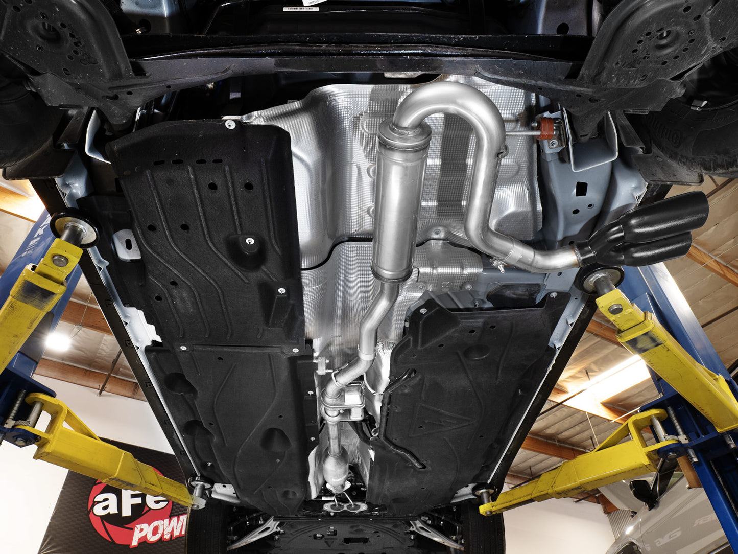 aFe 49-33155-B Cat-Back Stainless Steel w/ Black Tip For Ford Maverick 22-26