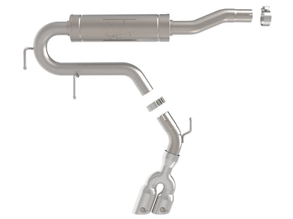 aFe 49-33155-P Cat-Back Stainless Steel w/ Polished Tip For Ford Maverick 22-26