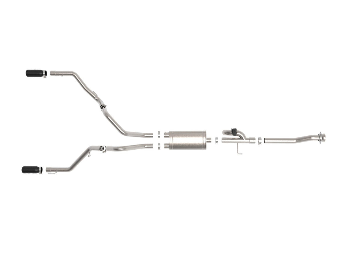 aFe 21-26 Ford F150 Tremor Gemini XV 3IN 304SS Cat-Back Exhaust Dual Rear Exit w/Black Tips