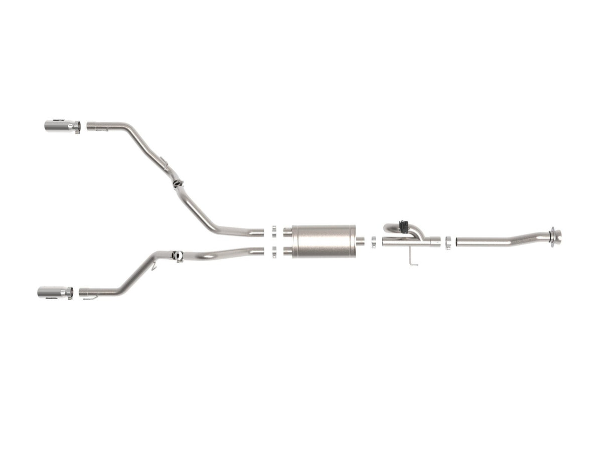 aFe 21-26 Ford F150 Tremor Gemini XV 3IN 304SS Cat-Back Exhaust Dual Rear Exit w/Polished Tips