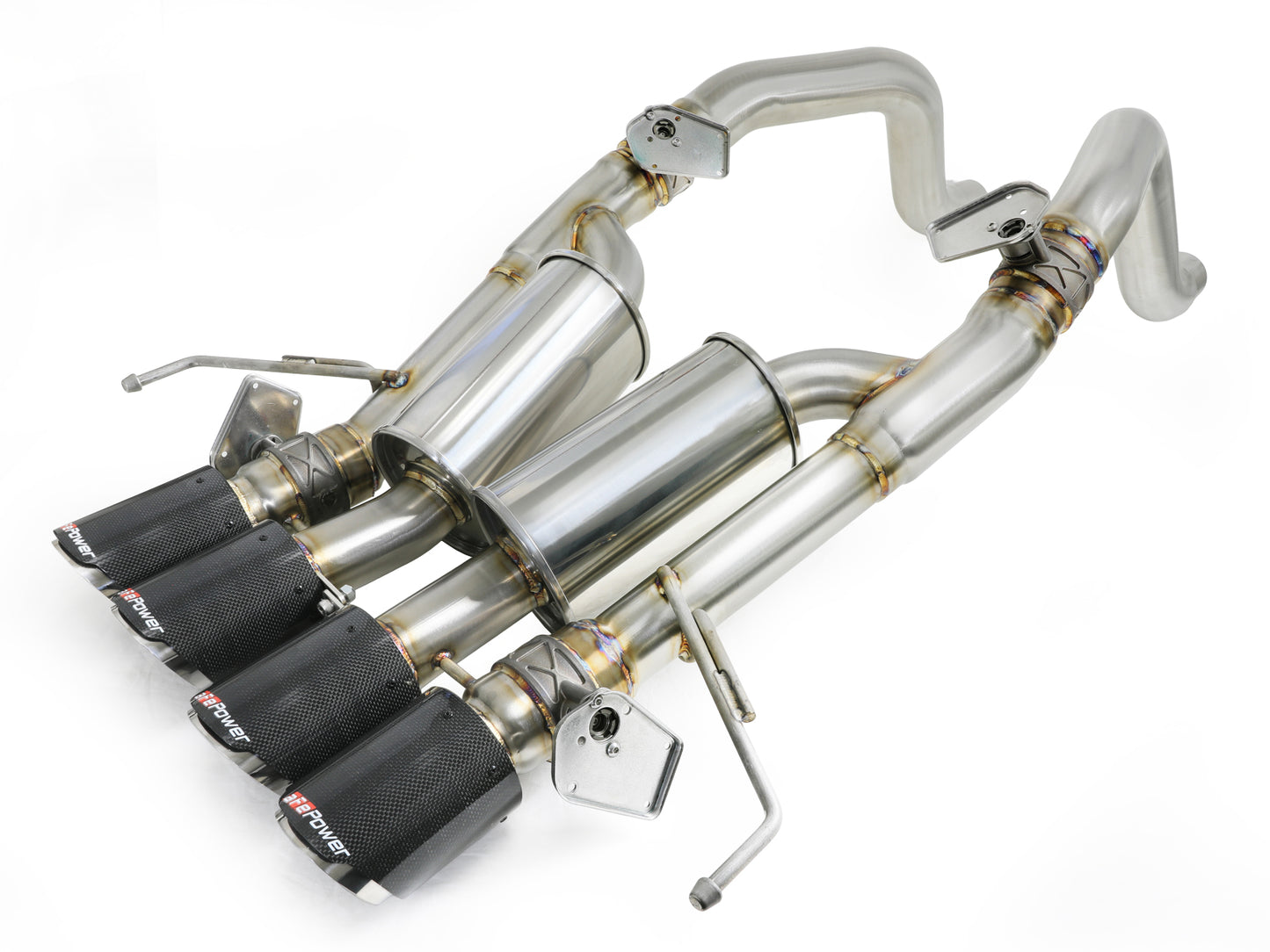aFe MACH Force-Xp 304 SS Axle-Back Exhaust w/ CF Tip | C7 Corvette (14-19) (49-34056-1C)