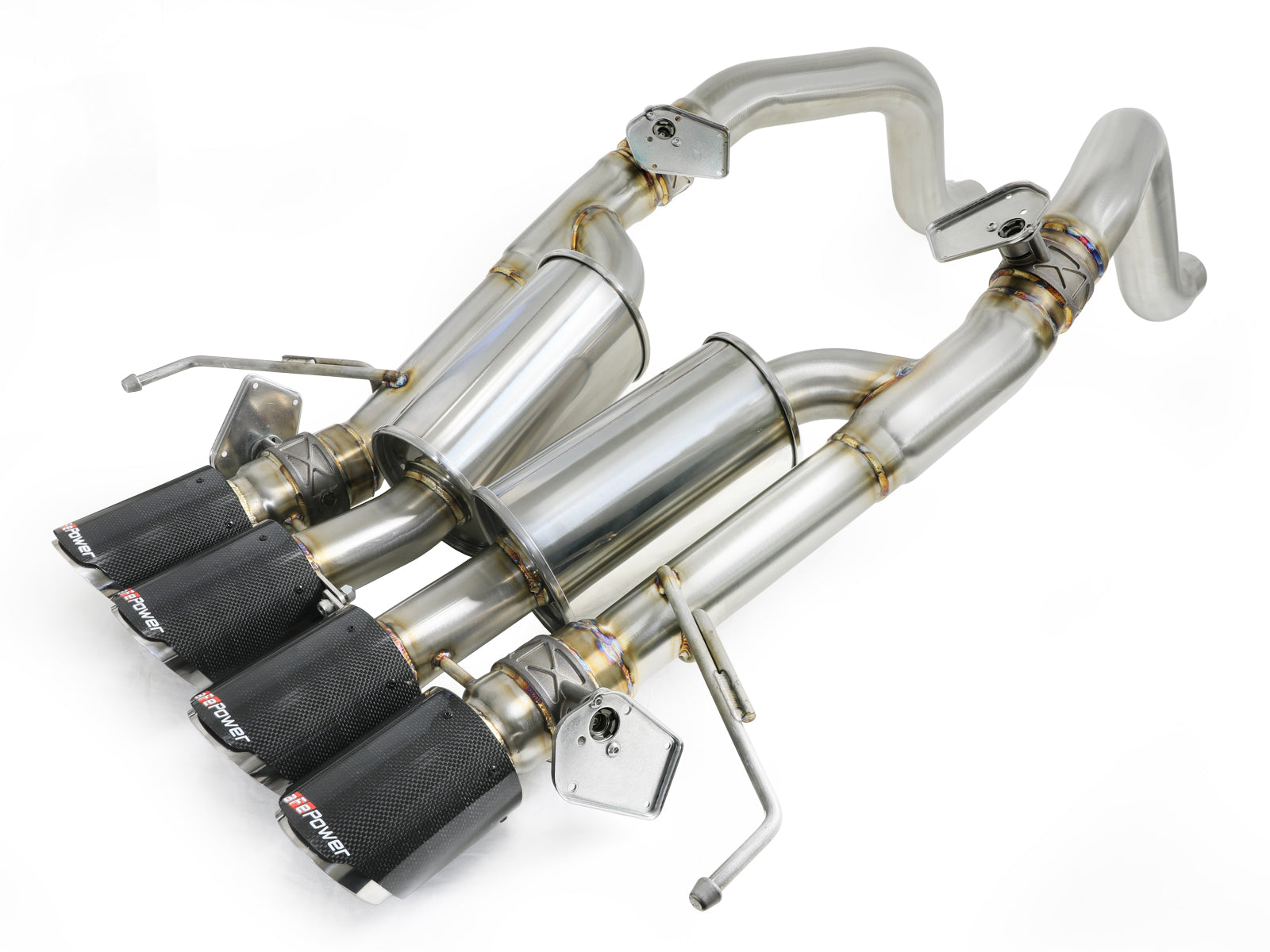 aFe MACH Force-Xp 304 SS Axle-Back Exhaust w/ CF Tip | C7 Corvette (14-19) (49-34056-1C)