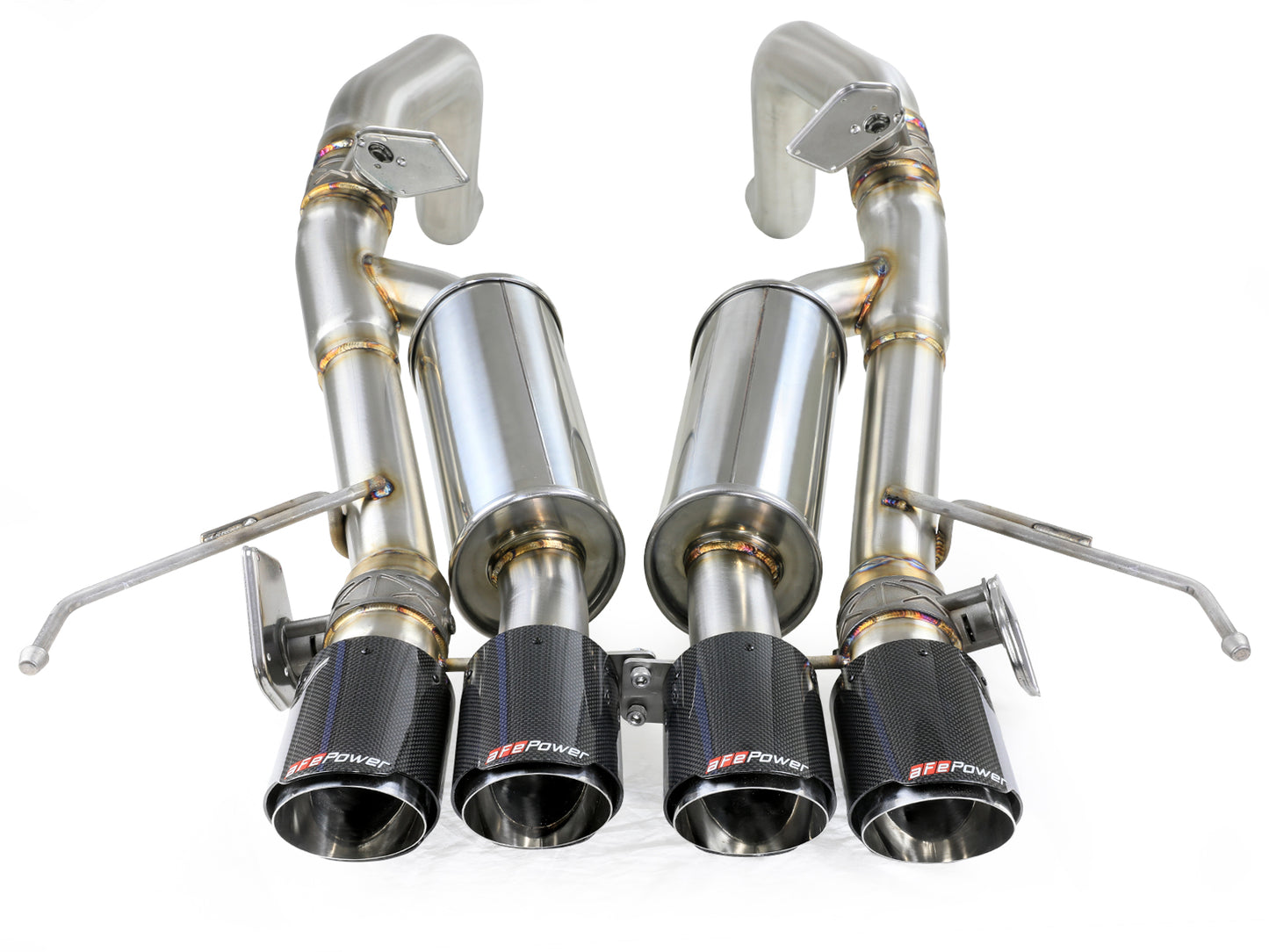 aFe MACH Force-Xp 304 SS Axle-Back Exhaust w/ CF Tip | C7 Corvette (14-19) (49-34056-1C)