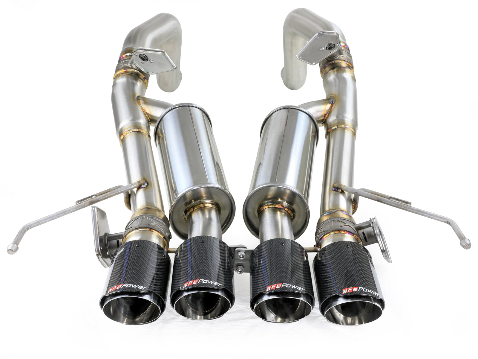 aFe MACH Force-Xp 304 SS Axle-Back Exhaust w/ CF Tip | C7 Corvette (14-19) (49-34056-1C)