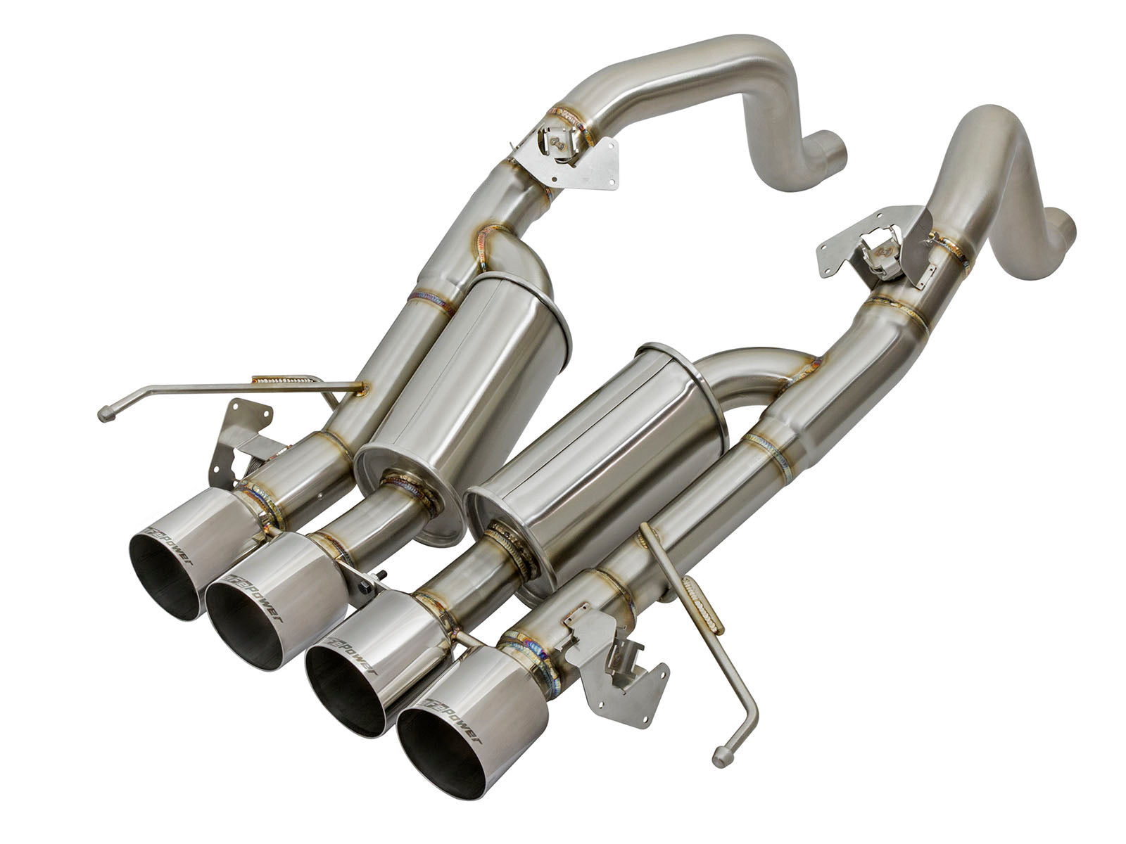 aFe MACH Force-Xp 3in-2.5in SS Axle-Back Exhaust Corvette V8-6.2L (14-17) (49-34056-P)