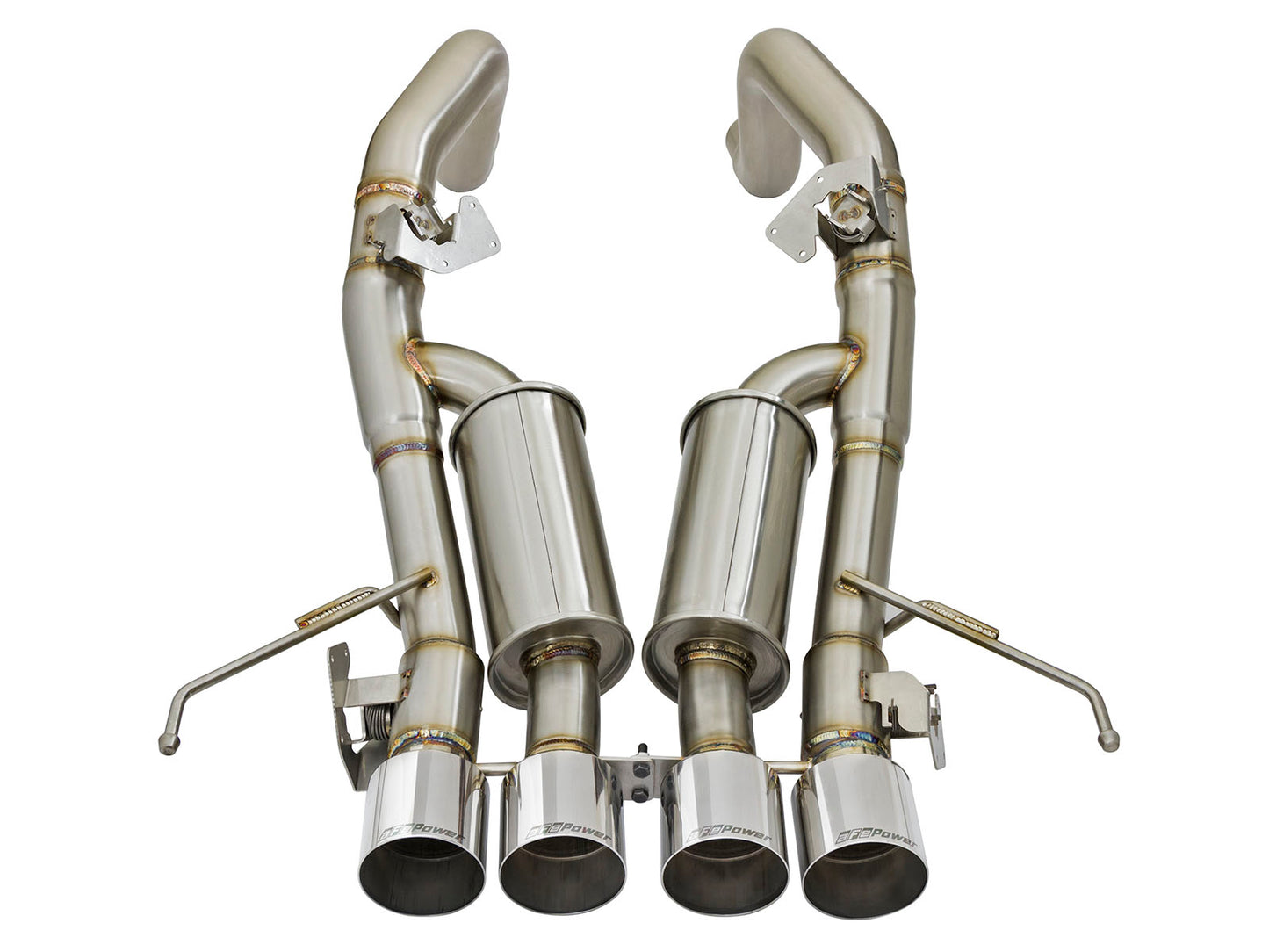 aFe MACH Force-Xp 3in-2.5in SS Axle-Back Exhaust Corvette V8-6.2L (14-17) (49-34056-P)