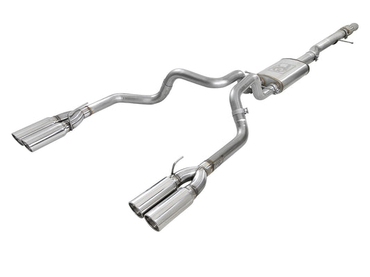 aFe Vulcan Series 4-3in SS Cat-Back Exhaust | GM Silverado/Sierra 1500 V8-6.2L (19) (49-34102-P)