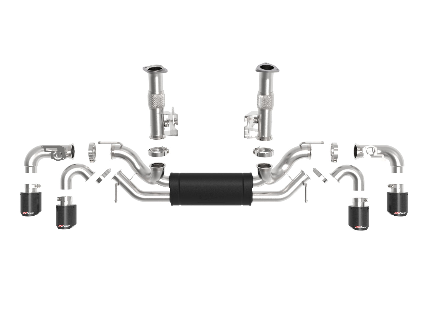 aFe MACH Force-Xp 3in to 2-1/2in Cat-Back Exhaust w/ NPP | Chevy C8 (20-21) (49-34124-C)