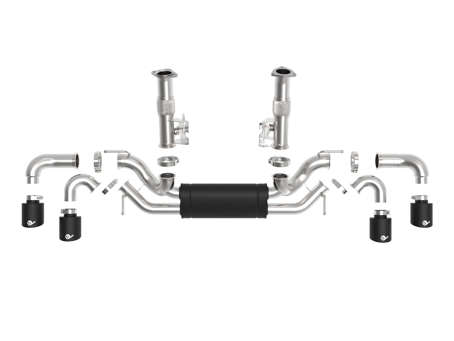 aFe MACH Force-Xp 2.5in SS Cat-Back Exhaust | C8 Corvette (20) (49-34127-B)