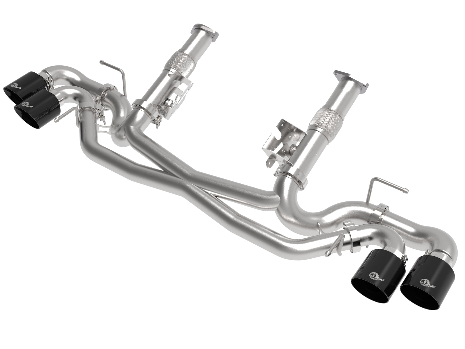 aFe MACH Force-Xp 3in to 2-1/2in 304 SS Cat-Back Exhaust | Chevy C8 (20-25) (49-34127NM-B)