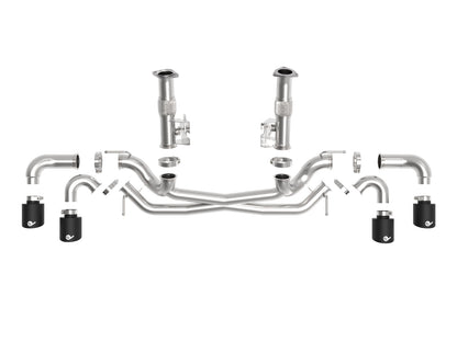 aFe MACH Force-Xp 3in to 2-1/2in 304 SS Cat-Back Exhaust | Chevy C8 (20-25) (49-34127NM-B)