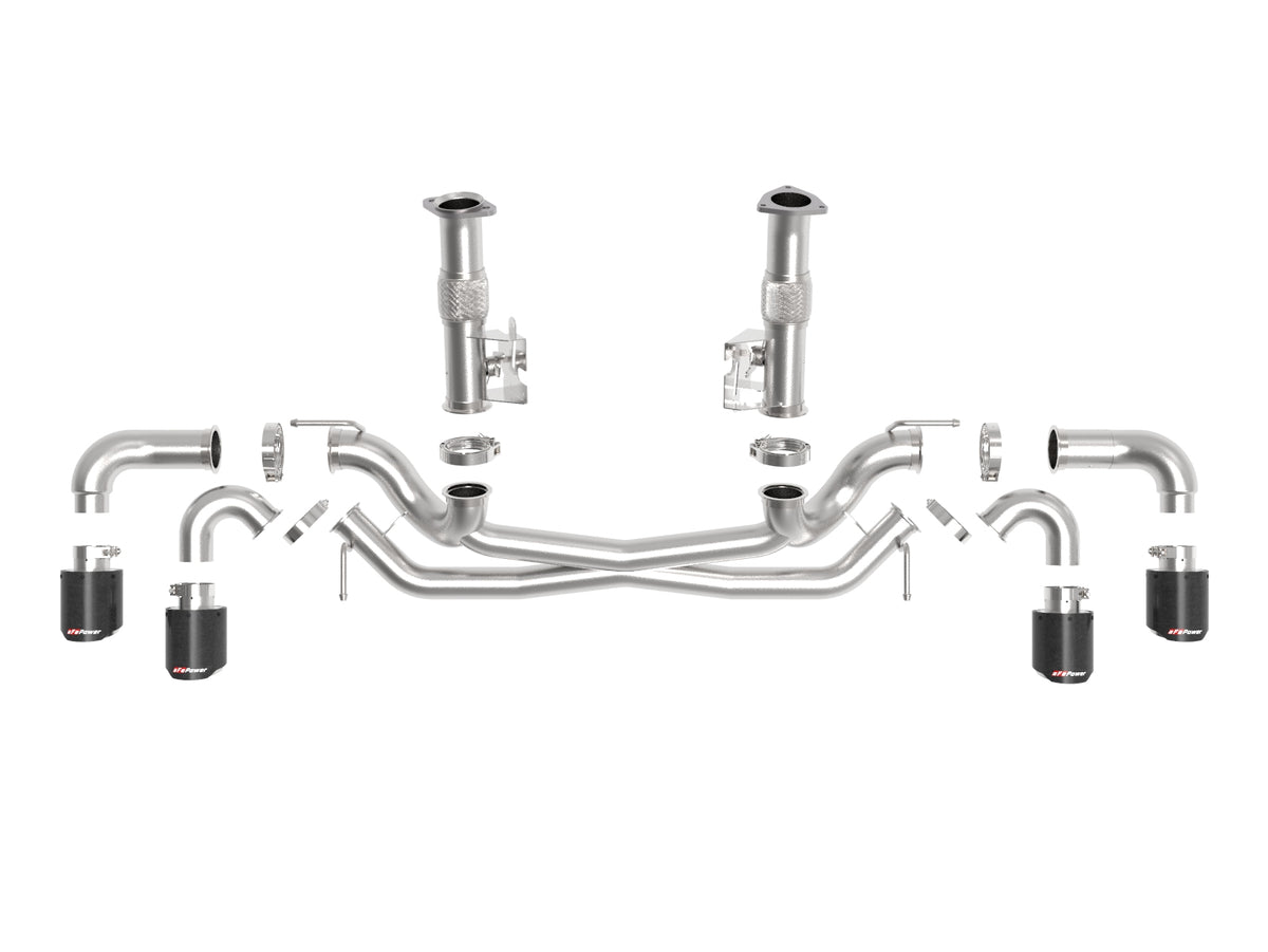 aFe MACH Force-Xp 3in to 2.5in SS Cat-Back Exhaust | Chevy Corvette C8 (20-25) (49-34127NM-C)
