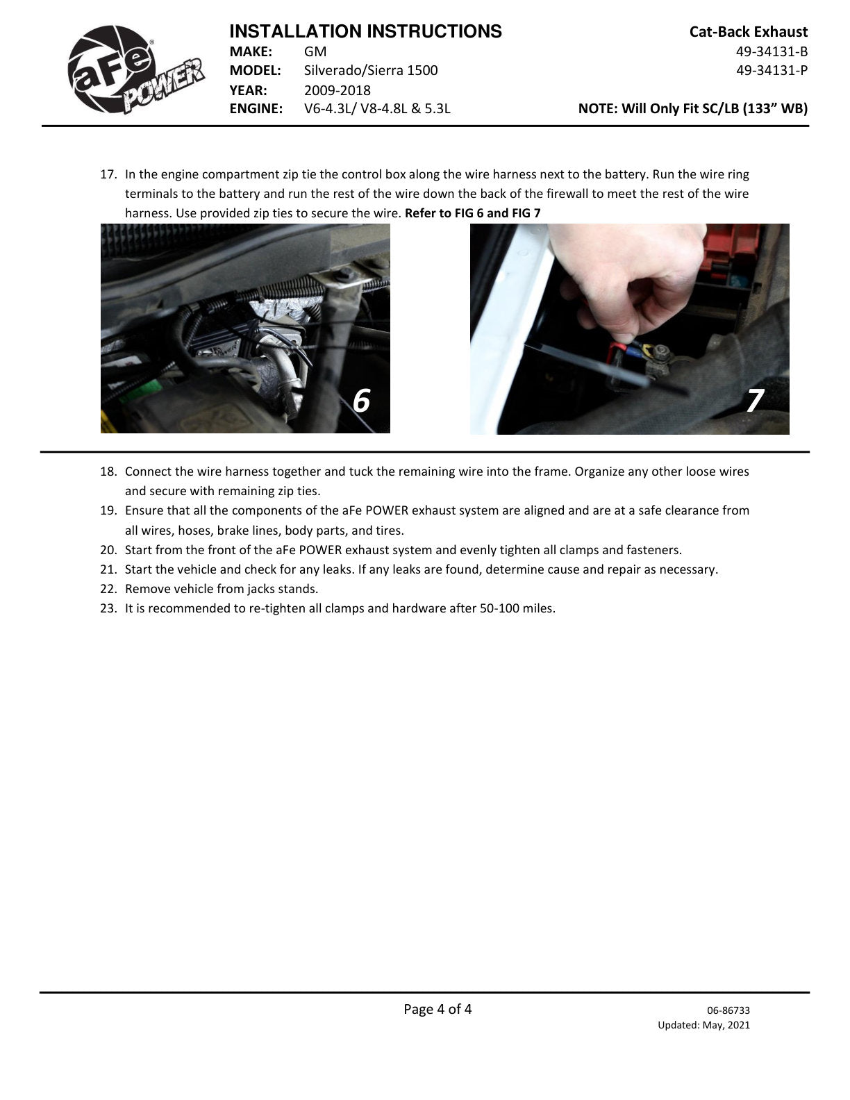 aFe Gemini XV 3in SS Cat-Back Exhaust w/ Cut-Out Black Tips | Silverado 1500 (09-18) (49-34131-B)
