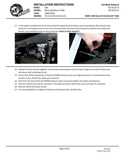 aFe Gemini XV 3in SS Cat-Back Exhaust w/ Cut-Out Black Tips | Silverado 1500 (09-18) (49-34131-B)