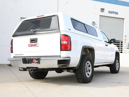aFe Gemini XV 3in SS Cat-Back Exhaust w/ Cut-Out Black Tips | Silverado 1500 (09-18) (49-34131-B)