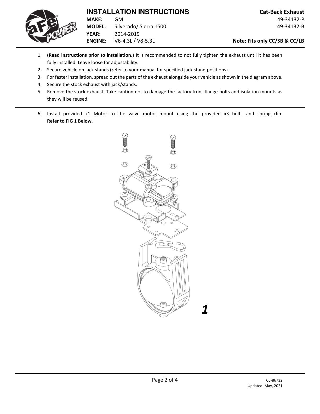 aFe Gemini XV 3in SS Cat-Back Exhaust | Chevy Silverado 1500 LD (14-18) (49-34132-B)