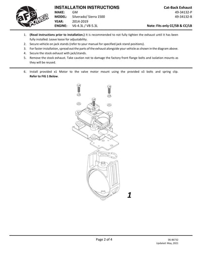 aFe Gemini XV 3in SS Cat-Back Exhaust | Chevy Silverado 1500 LD (14-18) (49-34132-B)
