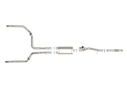 aFe Gemini XV 3in SS D&S Cat-Back Exhaust w/ Cut-Out | Chevy Silverado 1500 (19-22) (49-34138)