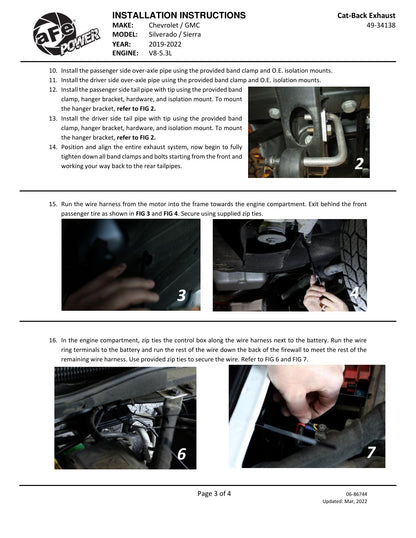 aFe Gemini XV 3in SS D&S Cat-Back Exhaust w/ Cut-Out | Chevy Silverado 1500 (19-22) (49-34138)