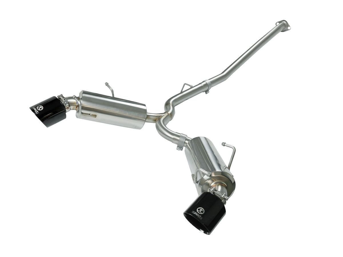 aFe Takeda 2.5in SS Cat-Back Exhaust w/ Black Tip | Scion FR-S/BRZ (13-15) (49-36023-B)