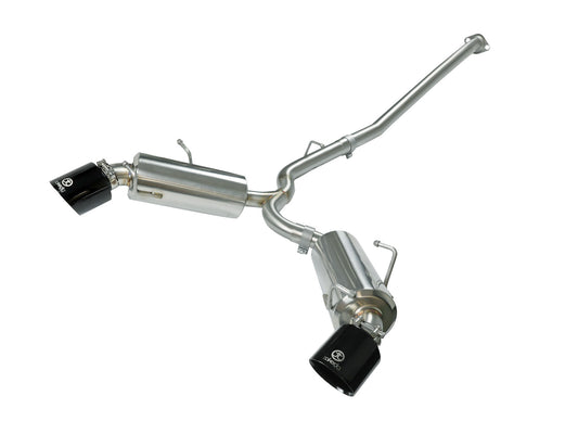 aFe Takeda 2.5in SS Cat-Back Exhaust w/ Black Tip | Scion FR-S/BRZ (13-15) (49-36023-B)