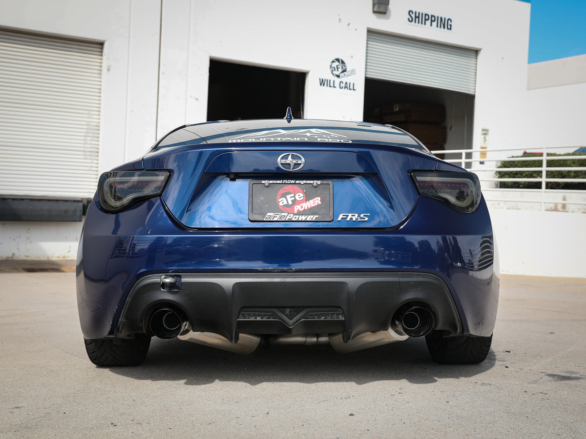 aFe Takeda 2.5in SS Cat-Back Exhaust w/ Black Tip | Scion FR-S/BRZ (13-15) (49-36023-B)