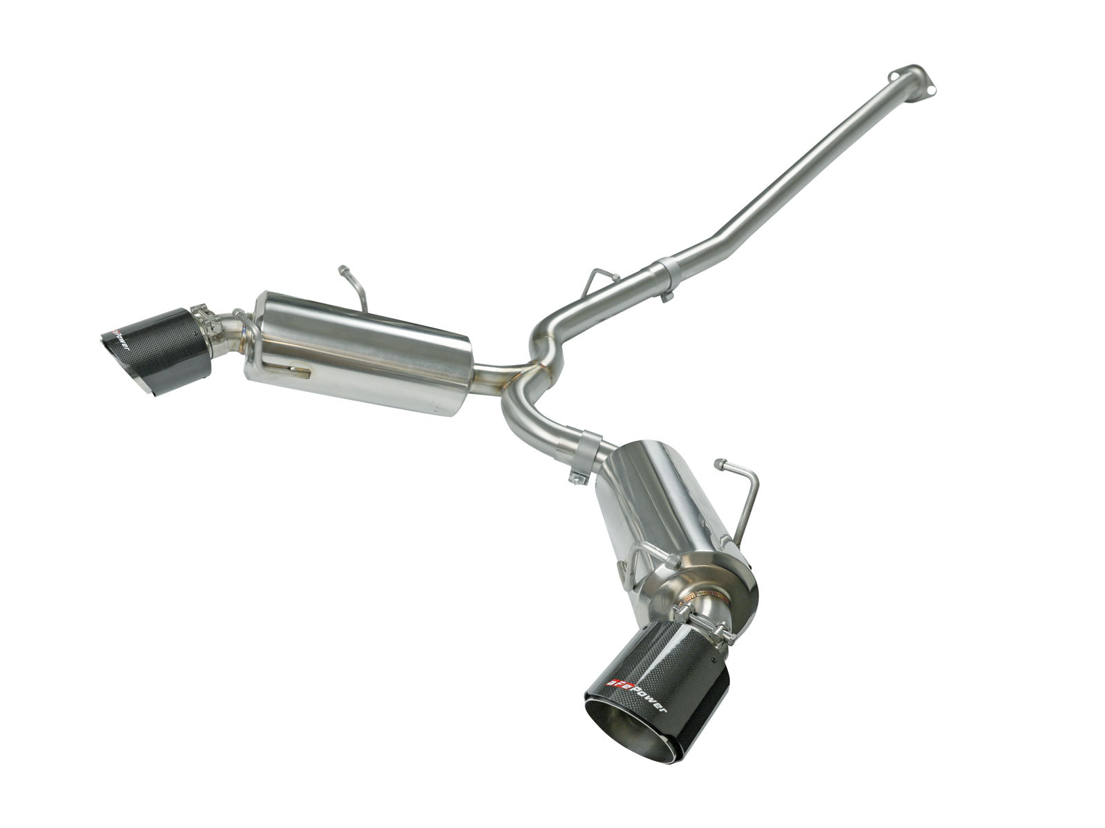 aFe Takeda 2.5in SS Axle-Back Exhaust w/ CF Tips | Subaru BRZ/Scion FR-S (13-15) (49-36023-C)