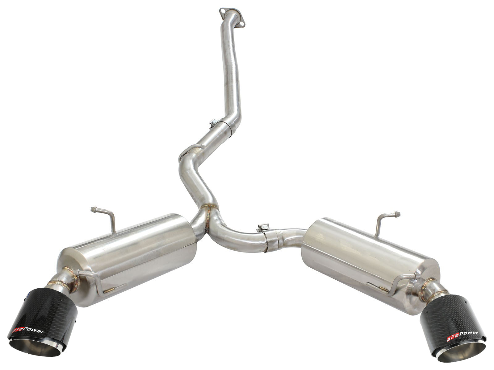 aFe Takeda 2.5in SS Axle-Back Exhaust w/ CF Tips | Subaru BRZ/Scion FR-S (13-15) (49-36023-C)