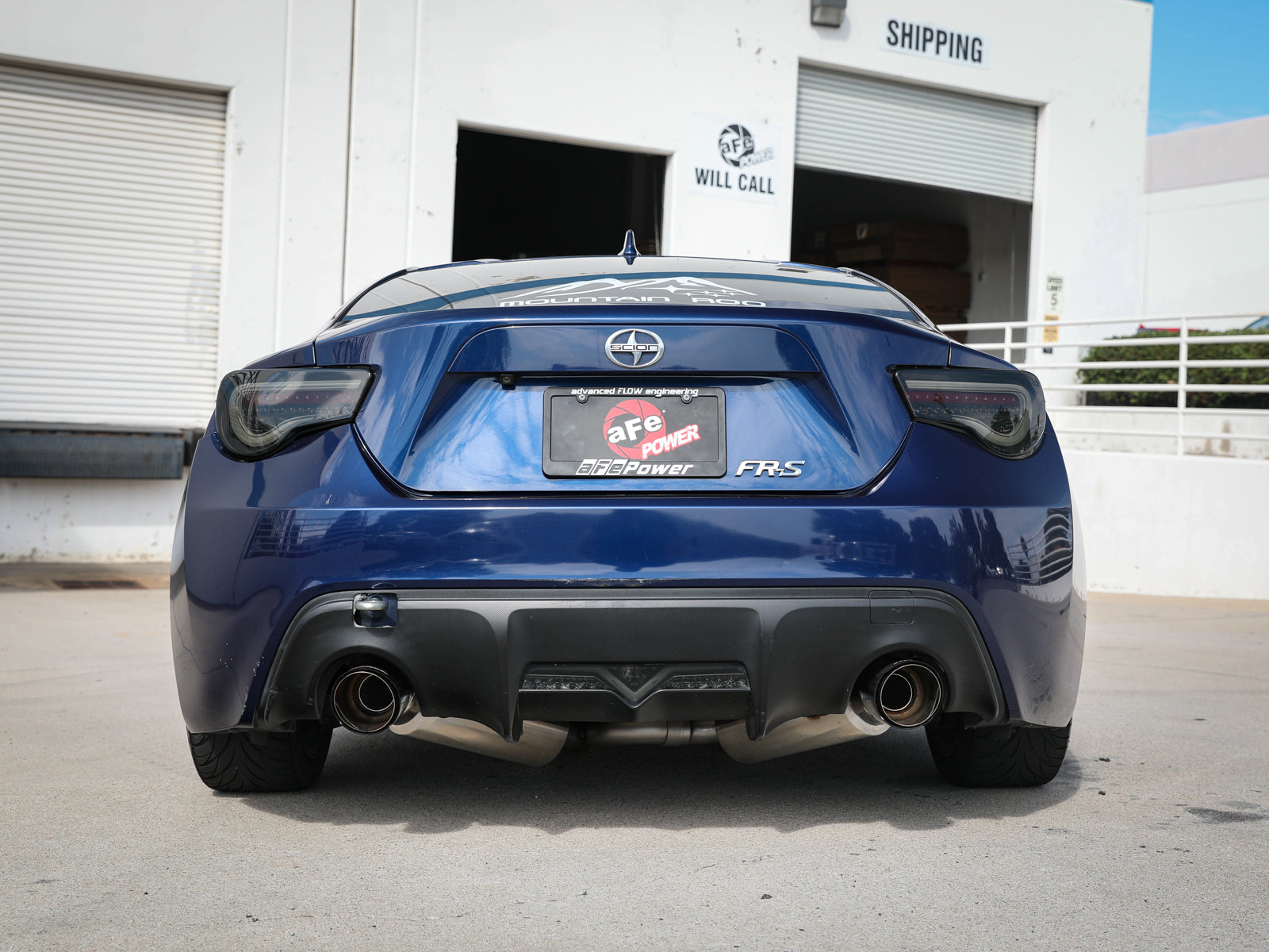 aFe Takeda 2.5in SS Axle-Back Exhaust w/ CF Tips | Subaru BRZ/Scion FR-S (13-15) (49-36023-C)