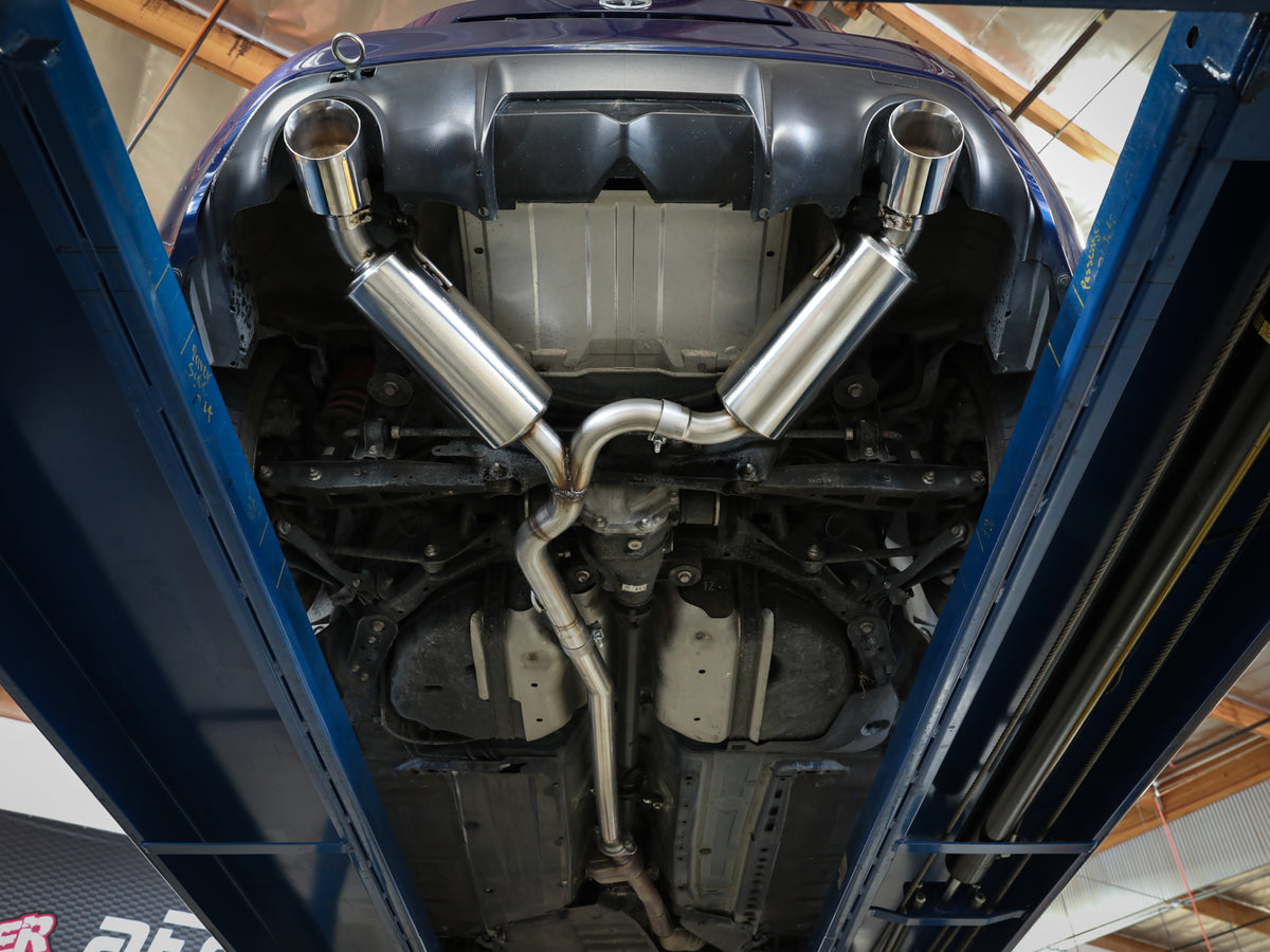 aFe Takeda 2.5in SS Axle-Back Exhaust w/ CF Tips | Subaru BRZ/Scion FR-S (13-15) (49-36023-C)