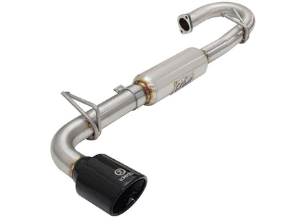 aFe 2-1/4 to 2-1/2in Stainless Steel Axle-Back Exhaust w/ Black Tip | Scion tC (11-16) (49-36025-B)