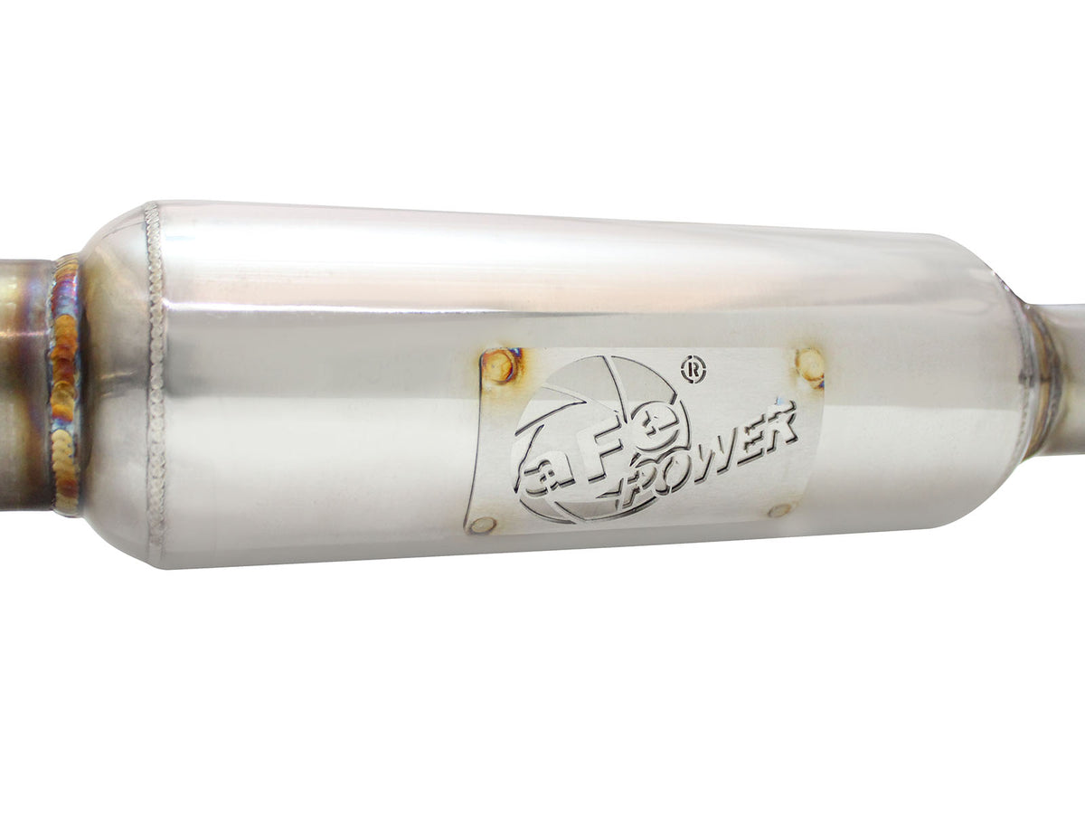 aFe 2-1/4 to 2-1/2in Stainless Steel Axle-Back Exhaust w/ Black Tip | Scion tC (11-16) (49-36025-B)