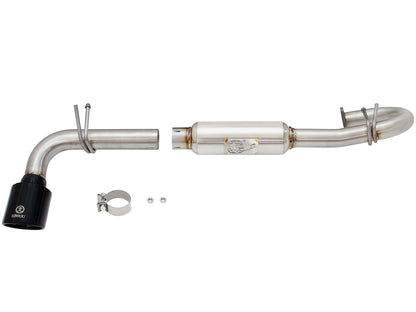 aFe 2-1/4 to 2-1/2in Stainless Steel Axle-Back Exhaust w/ Black Tip | Scion tC (11-16) (49-36025-B)