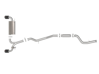 aFe Takeda 3in to 2.5in SS Cat-Back Exhaust | Toyota Supra 21-24 (49-36050-P)