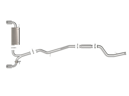 aFe Takeda 3in to 2.5in SS Cat-Back Exhaust | Toyota Supra 21-24 (49-36050-P)