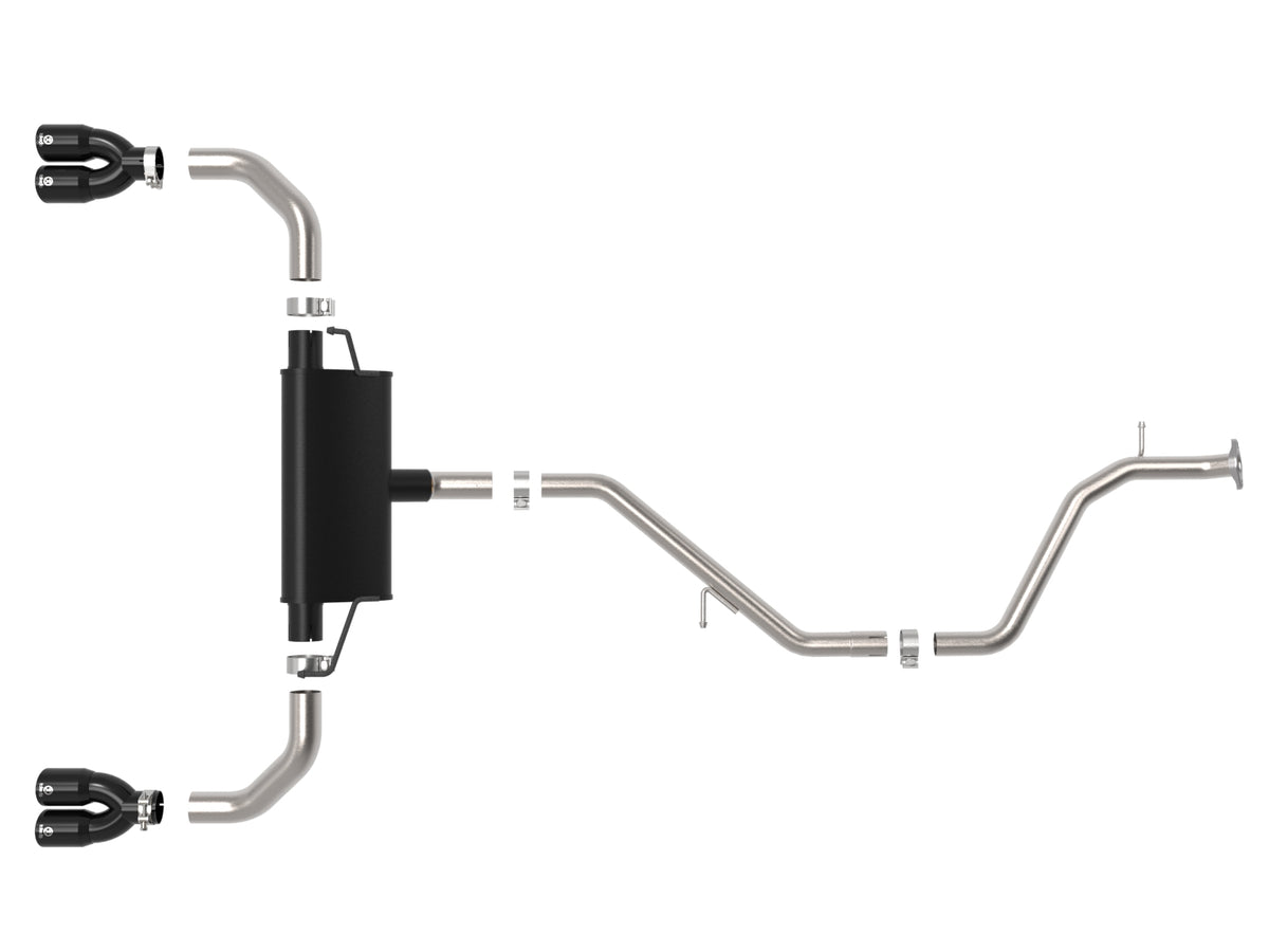 aFe 2in-2.5in Cat-Back Exhaust System | Lexus UX200 Takeda (49-36054-B)