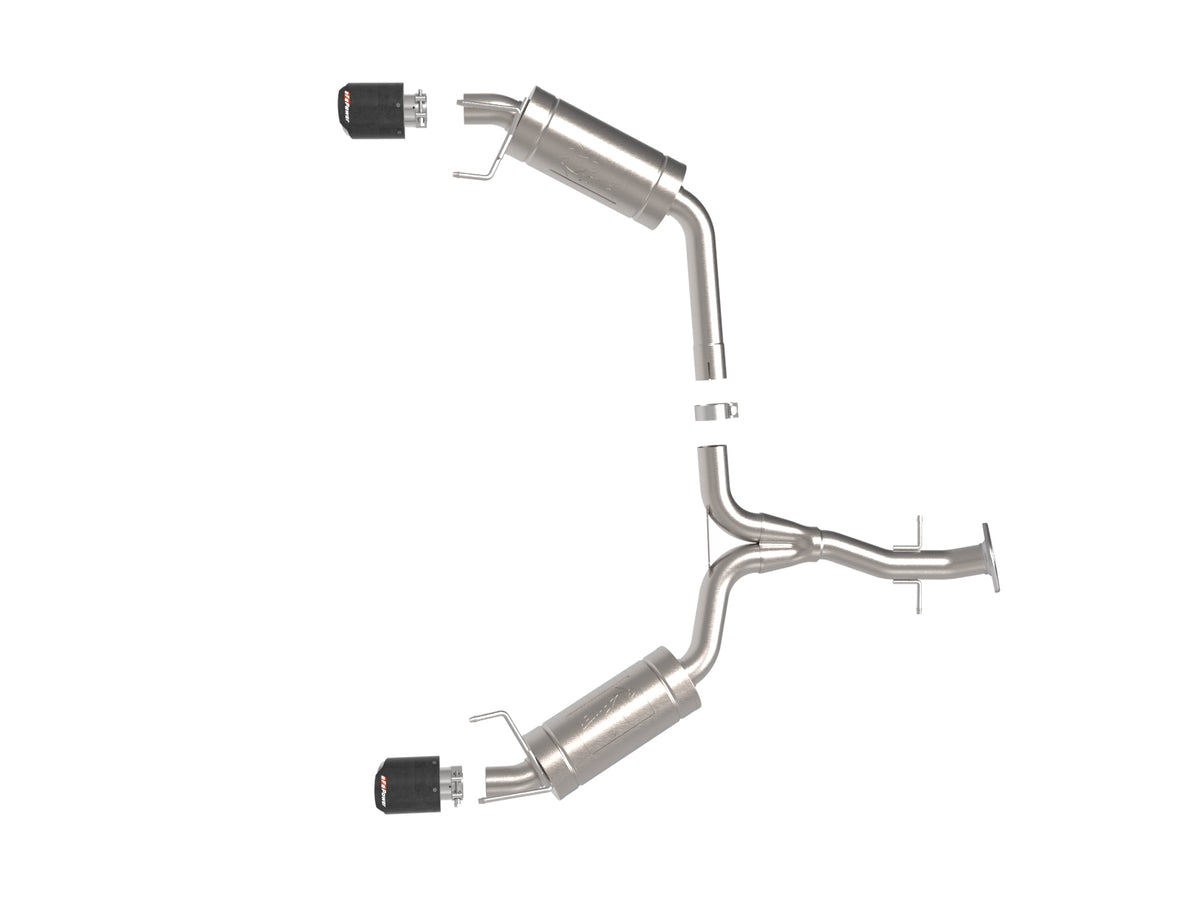 aFe Takeda 2-1/2in SS Axle-Back Exhaust w/ Carbon Tips | Lexus IS250/350 (06-13) (49-36055-C)
