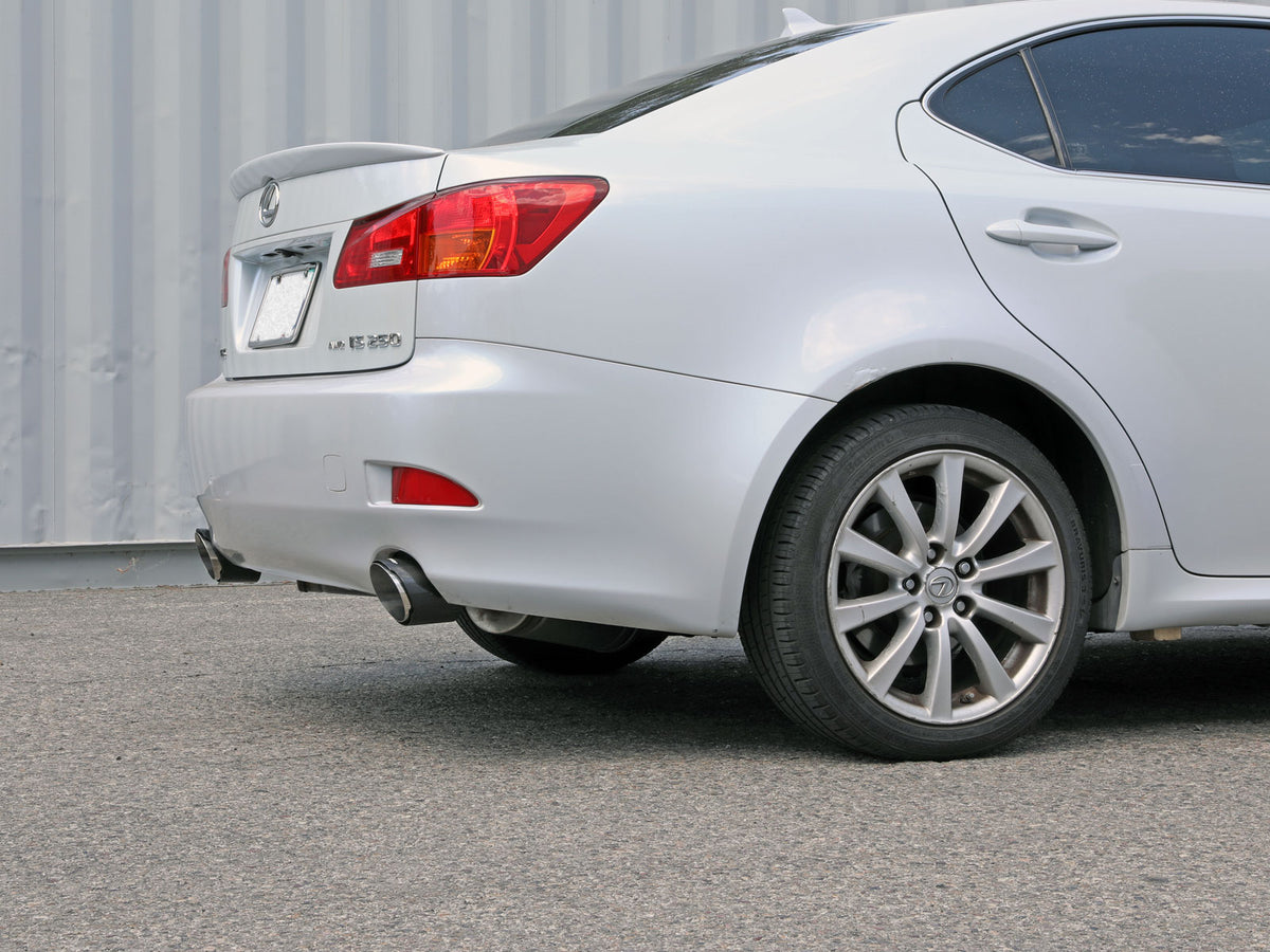 aFe Takeda 2-1/2in SS Axle-Back Exhaust w/ Carbon Tips | Lexus IS250/350 (06-13) (49-36055-C)