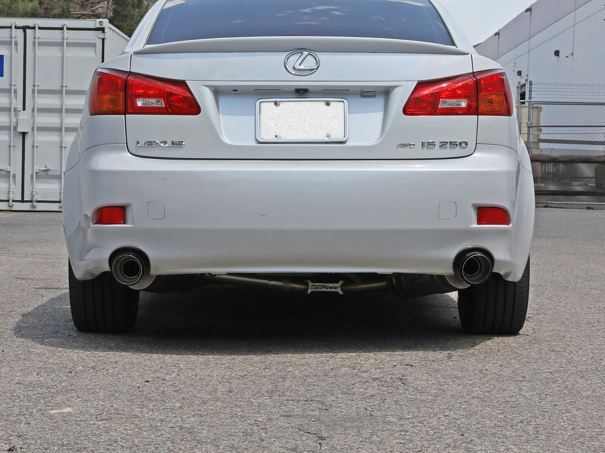 aFe Takeda 2-1/2in SS Axle-Back Exhaust w/ Carbon Tips | Lexus IS250/350 (06-13) (49-36055-C)