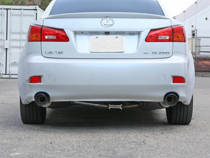 aFe Takeda 2.1/2in SS Axle-Back Exhaust w/ Blue Flame Tips | Lexus IS250/350 (06-13) (49-36055-L)