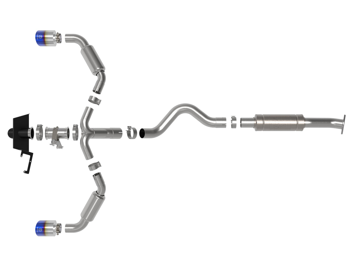 aFe Gemini XV 3in to 2-1/2in SS Cat-Back Exhaust | Toyota GR Corolla (23-24) (49-36067-L)