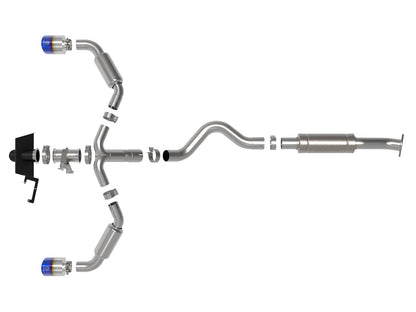 aFe Gemini XV 3in to 2-1/2in SS Cat-Back Exhaust | Toyota GR Corolla (23-24) (49-36067-L)