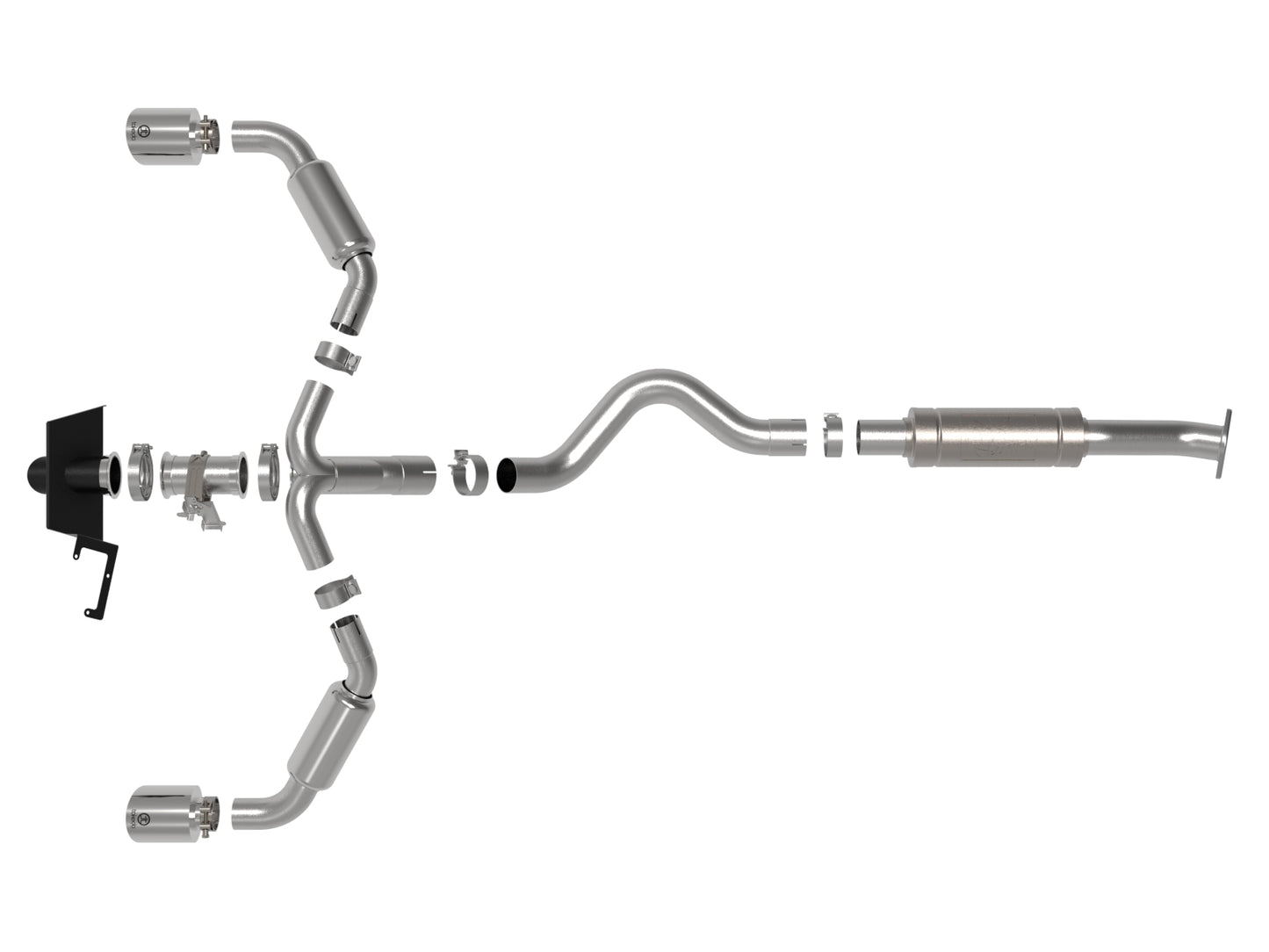 aFe Gemini XV 3in to 2-1/2in SS Cat-Back Exhaust | Toyota GR Corolla (23-24) (49-36067-P)