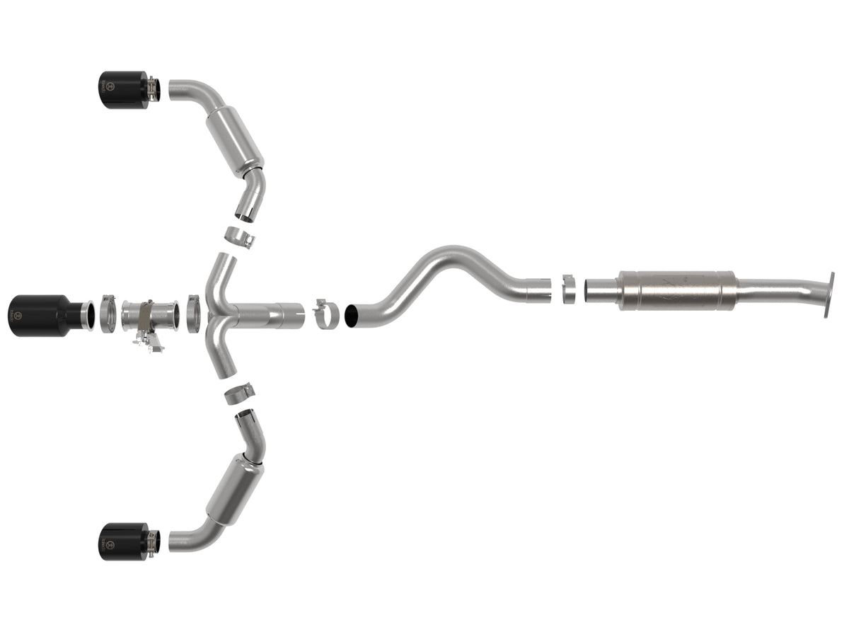 aFe Gemini XV 3in to 2-1/2in SS Cat-Back w/ Cut-Out | Toyota GR Corolla (23+) (49-36070-B)