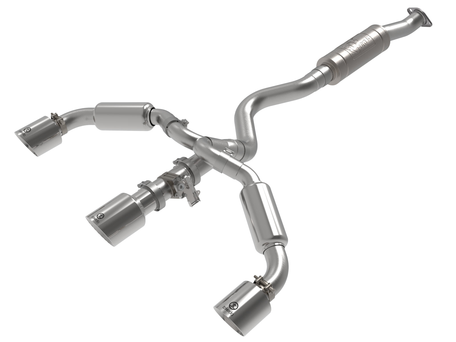aFe Gemini XV 3in to 2-1/2in SS Cat-Back Exhaust | Toyota GR Corolla (23-24) (49-36070-P)