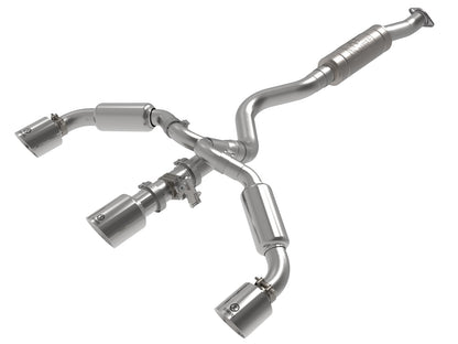 aFe Gemini XV 3in to 2-1/2in SS Cat-Back Exhaust | Toyota GR Corolla (23-24) (49-36070-P)